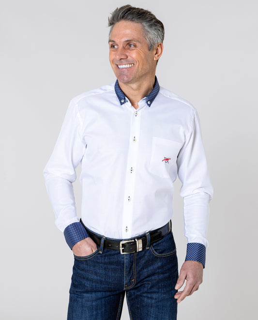 Upton Luxury White Casual Shirt