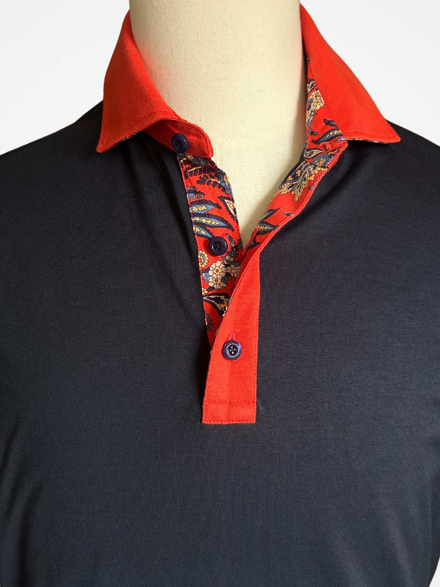Margate Navy and Red Polo (Ships Fall 2025)